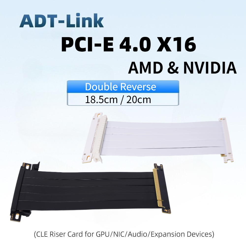 Itx Case Pcie Riser 4.0 - Dual Reverse PCIE Gen4.0 Riser Cable