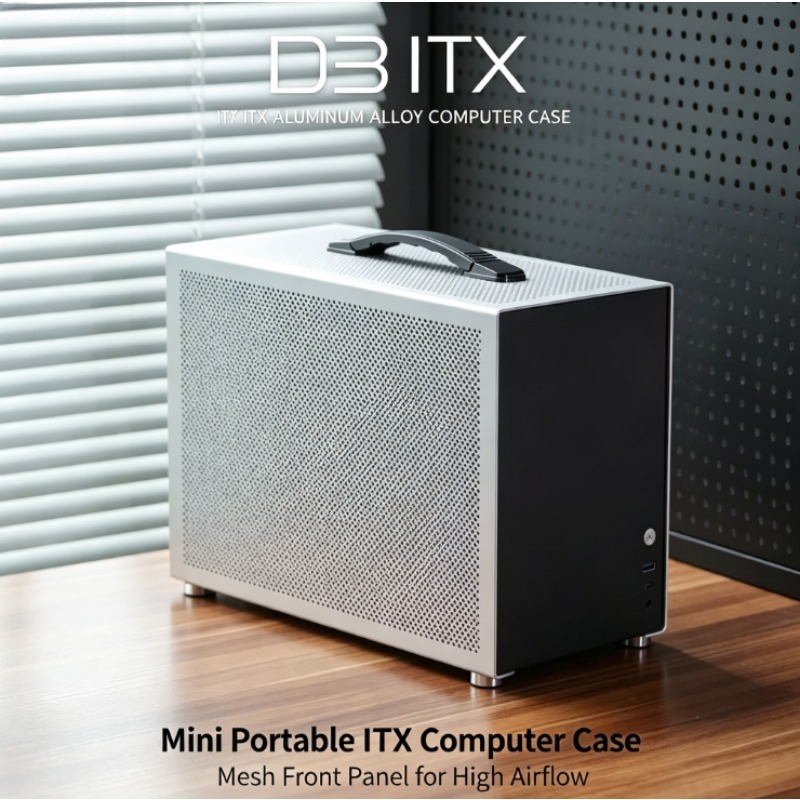 D3 Aluminum Alloy Mini ITX PC  - Mini Itx Case Water Cooling Support recension och pris