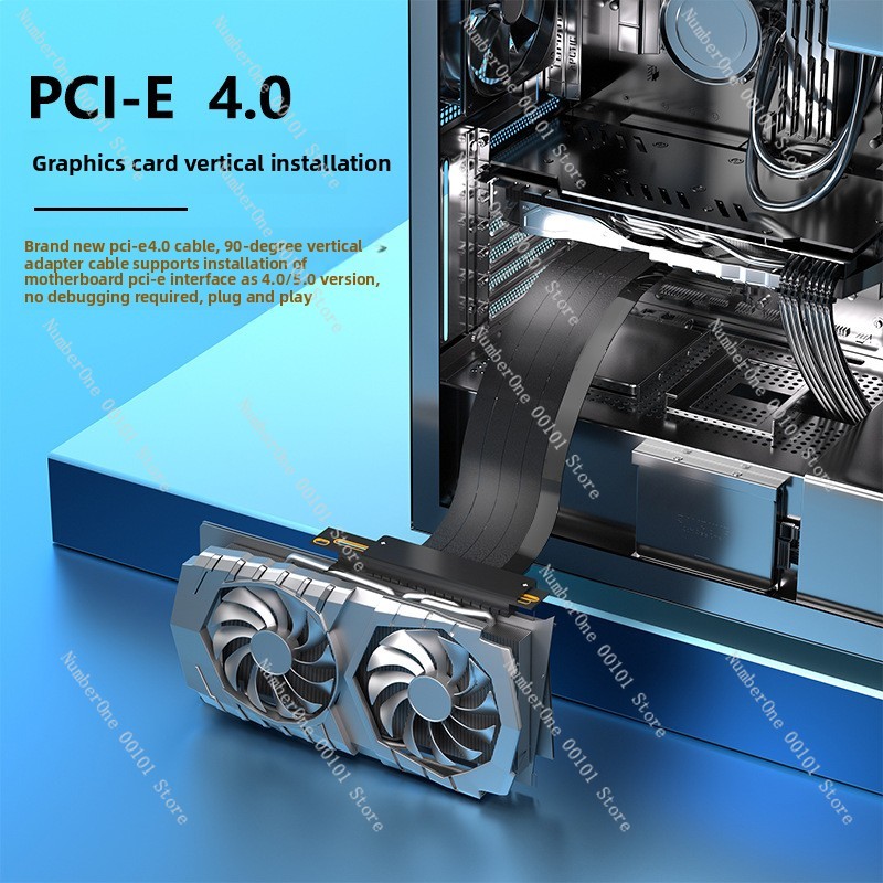 PCIe 4.0 x16 Extension Adapter - Itx Case Pcie Riser 4.0 recension och pris
