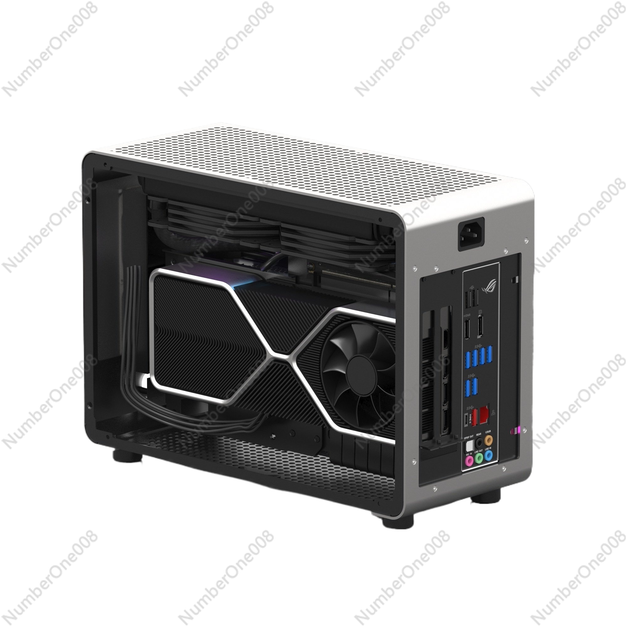 G1-pro ITX Aluminum Computer C - Mini Itx Case Water Cooling Support recension och pris