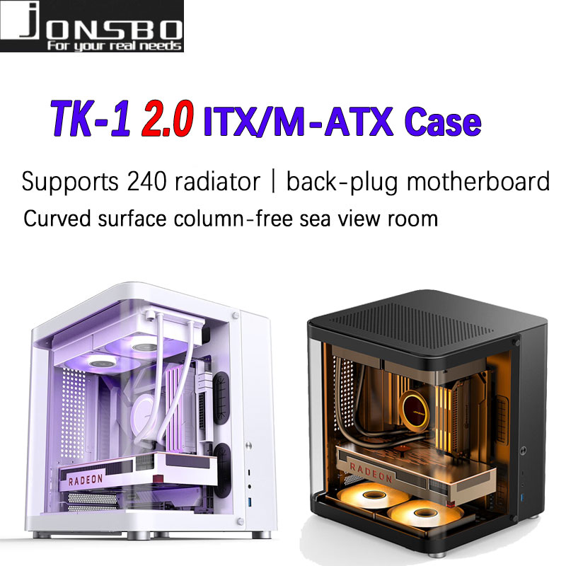 JONSBO TK-1 M-ATX/ITX Mini PC  - Mini Itx Case Water Cooling Support recension och pris