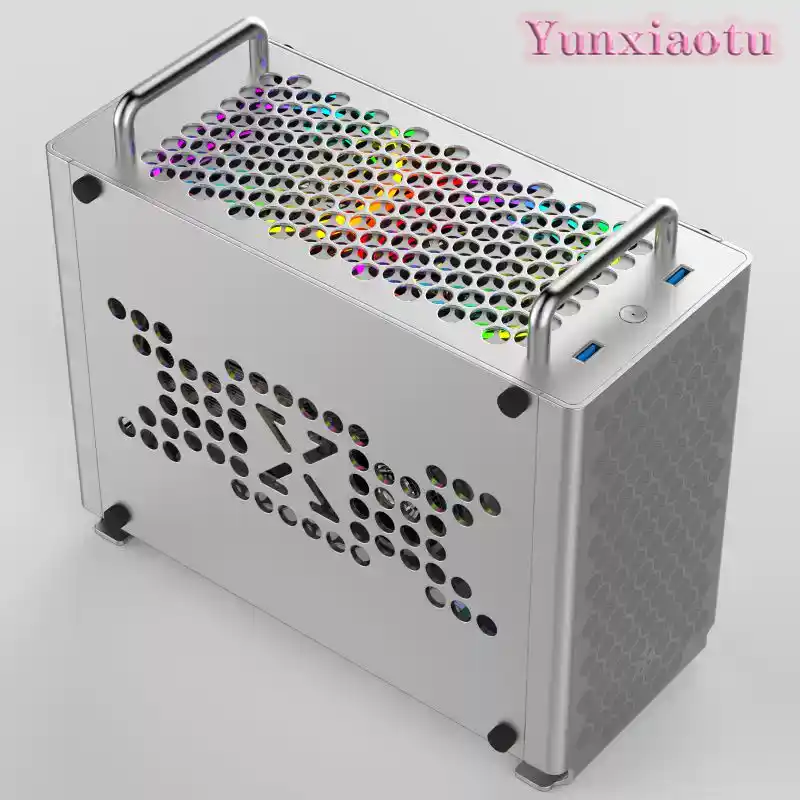 Mini ITX Computer Case Aluminu - Mini Itx Case With Handle Portable recension och pris