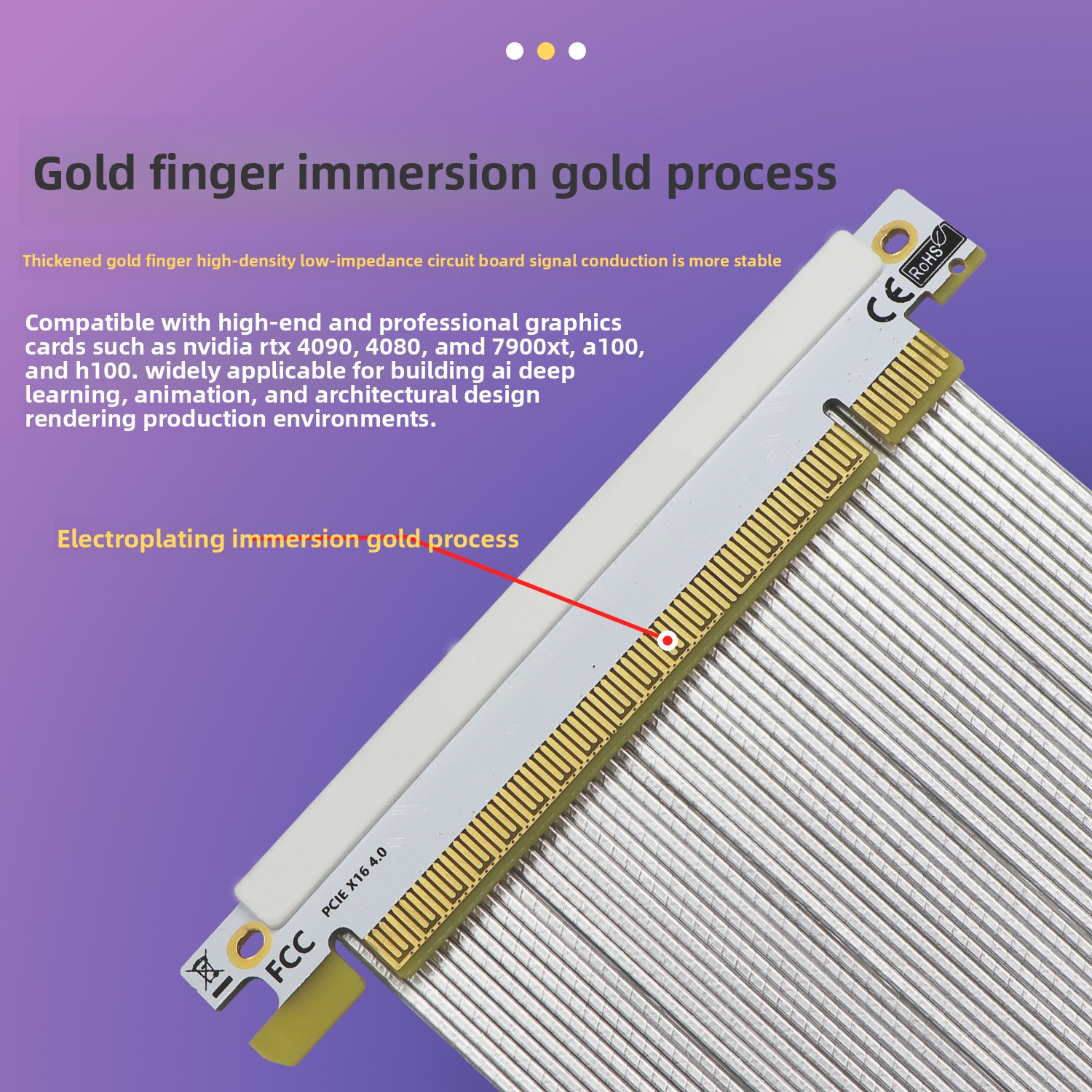 32Gbps PCIe 4.0 X16 Dual Rever - Itx Case Pcie Riser 4.0 recension och pris