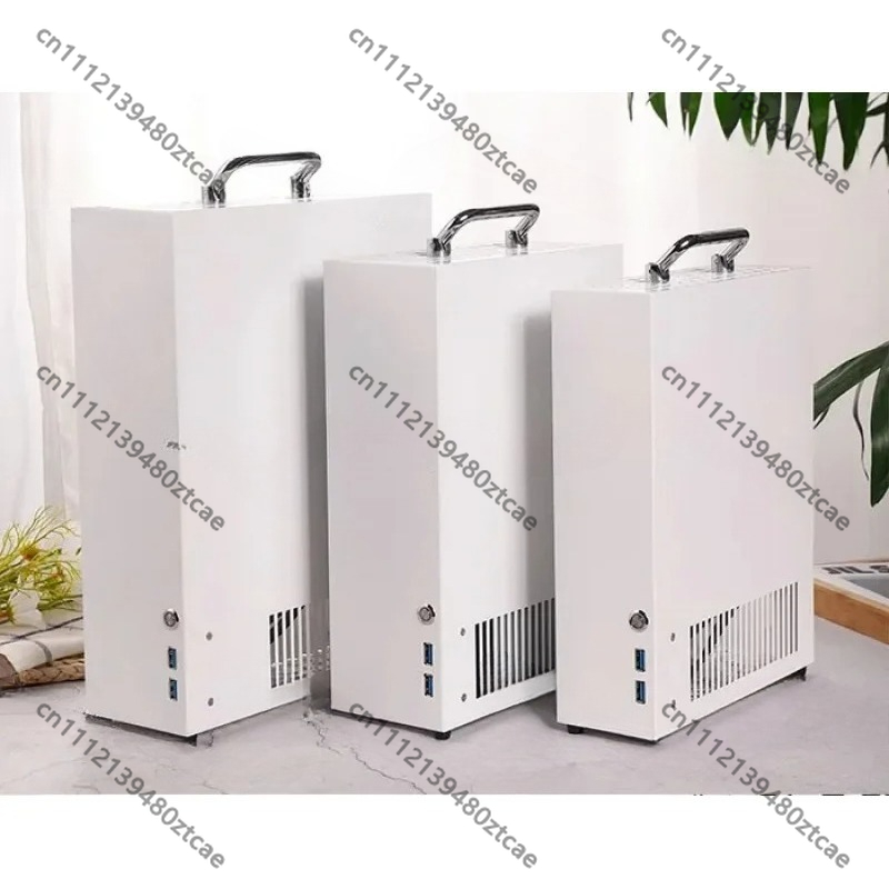 White Portable ITX MATX Mini P - Mini Itx Case With Handle Portable recension och pris