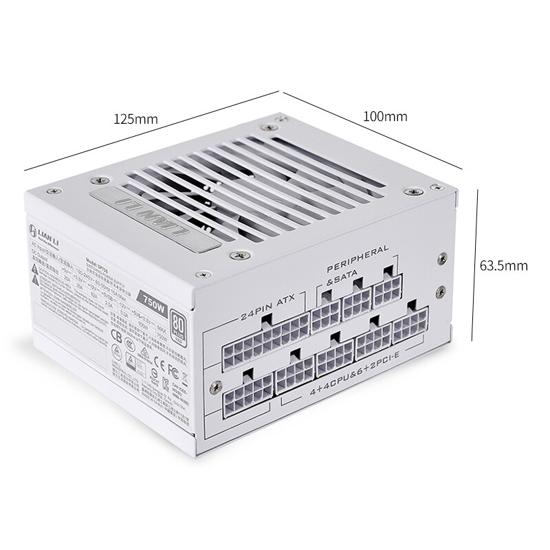 LIAN LI 750W Power Supply  ITX - Sfx Power Supply 750W Gold recension och pris