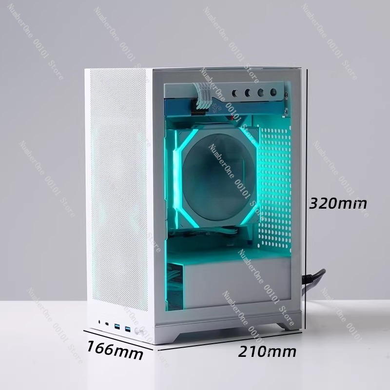 Portable ITX Mini PC Case Desk - Mini Itx Case With Handle Portable recension och pris