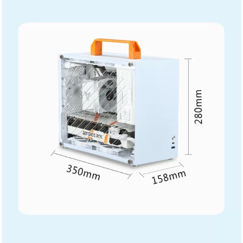 X79 Portable White Mini Comput - Mini Itx Case Water Cooling Support recension och pris