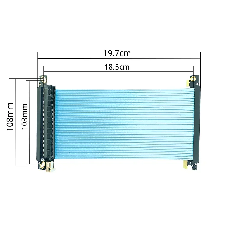 Mini Chassis PCIe 4.0 X16 Silv - Itx Case Pcie Riser 4.0 recension och pris