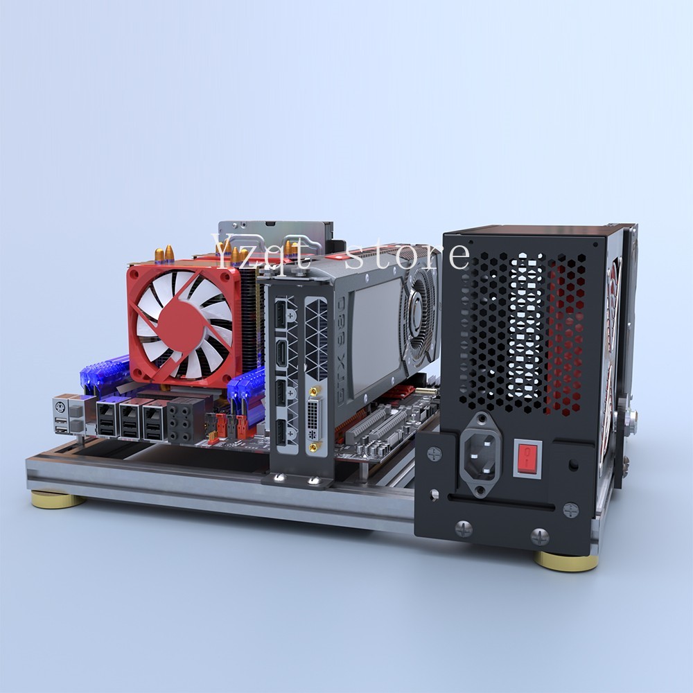 Aluminum alloy, open computer  - Mini Itx Case Water Cooling Support recension och pris
