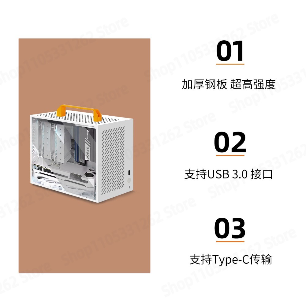 A59 Mini ITX Case White Small  - Mini Itx Case With Handle Portable recension och pris