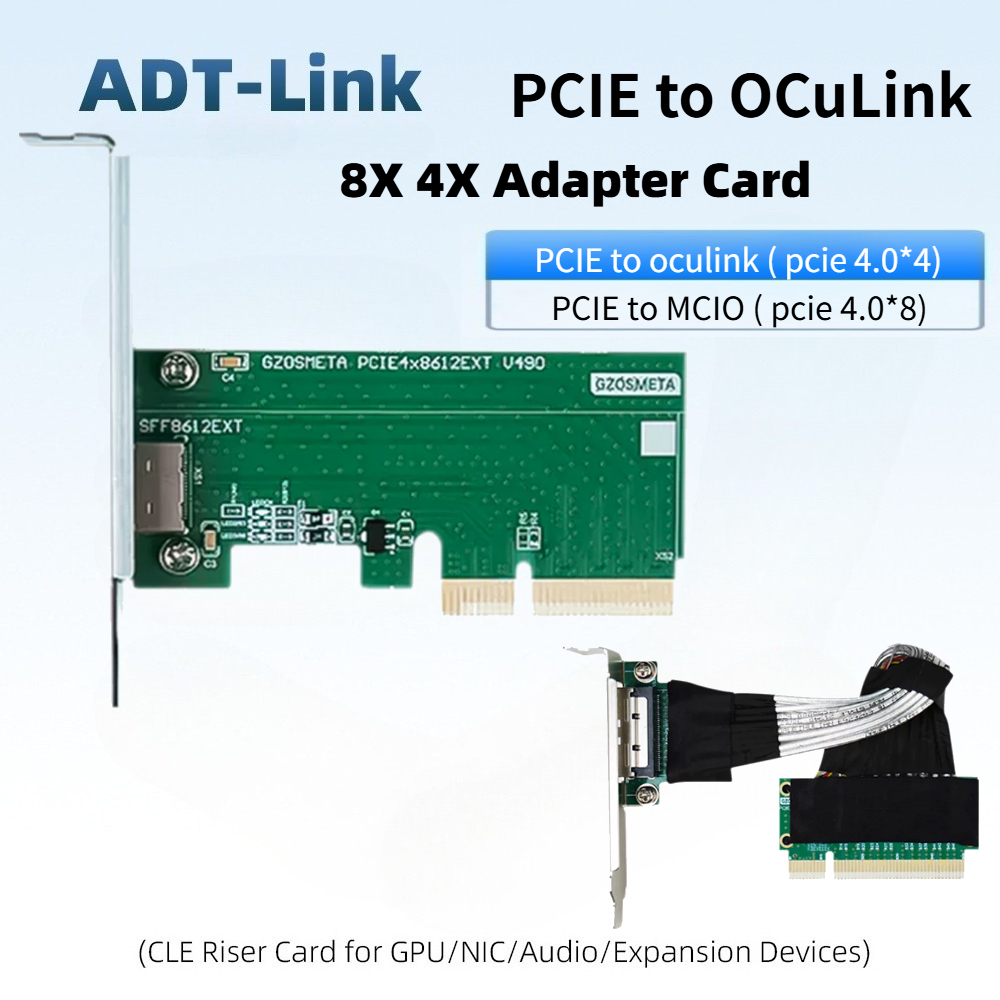 PCIE 4.0 4X to Oculink SFF-861 - Itx Case Pcie Riser 4.0 recension och pris